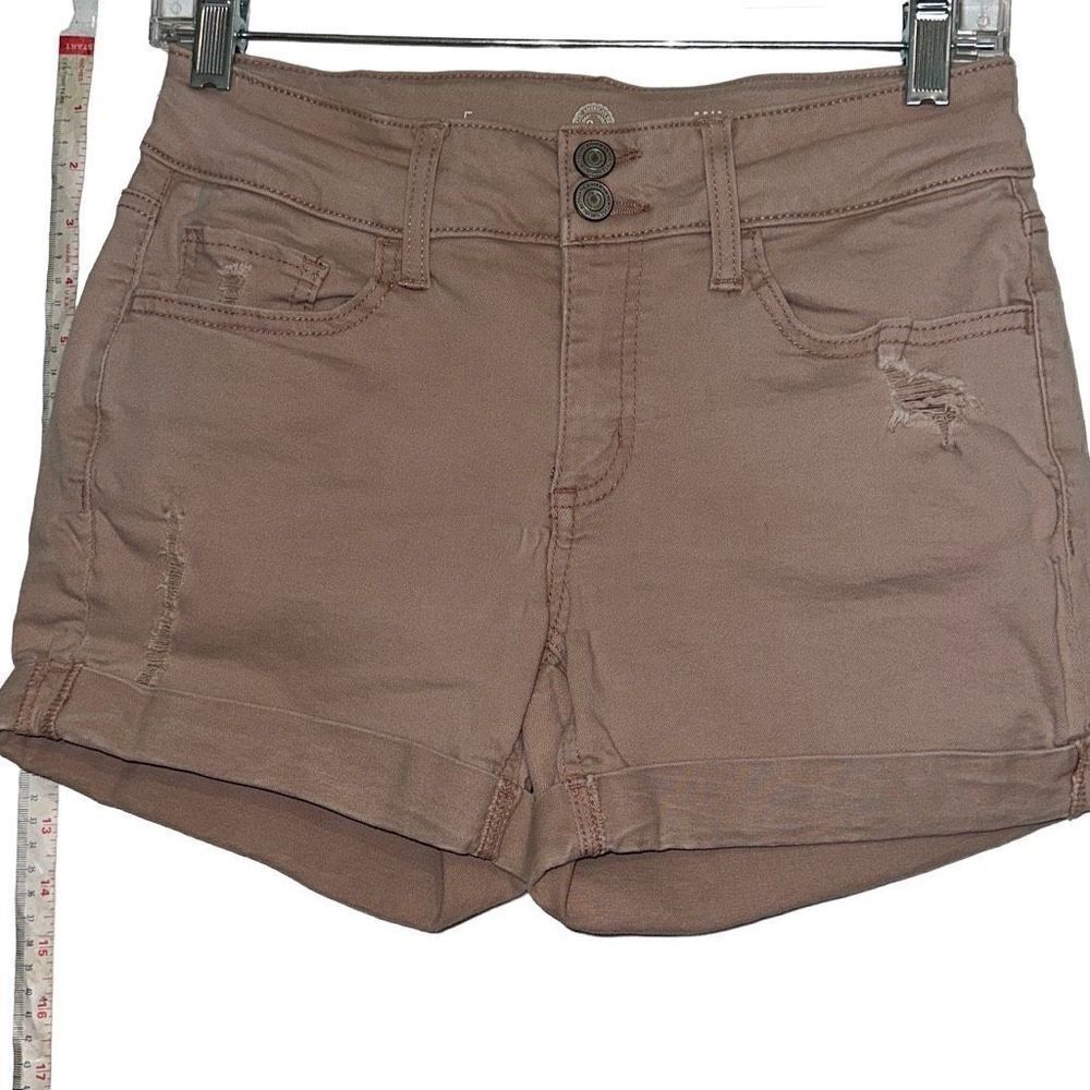 Authentic American Heritage by SO, Juniors Size 5 Distressed Midi Shorts